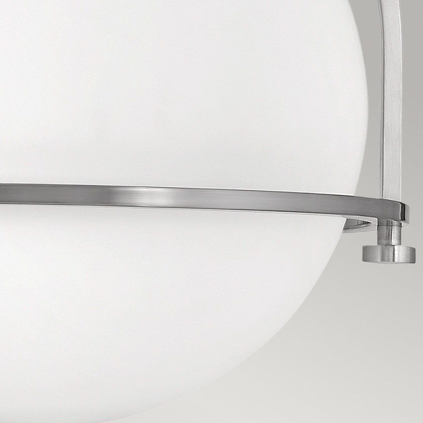 Quintiesse - Taklampa SOMERSET 1xE27/60W/230V Ø 28,2 cm matt krom