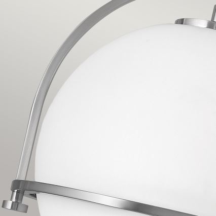 Quintiesse - Taklampa SOMERSET 1xE27/60W/230V Ø 28,2 cm matt krom