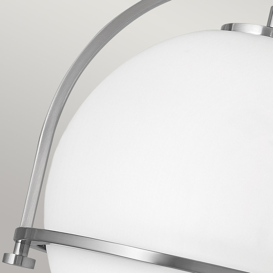 Quintiesse - Taklampa SOMERSET 1xE27/60W/230V Ø 28,2 cm matt krom