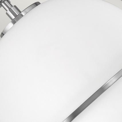 Quintiesse - Taklampa SOMERSET 1xE27/60W/230V Ø 28,2 cm matt krom