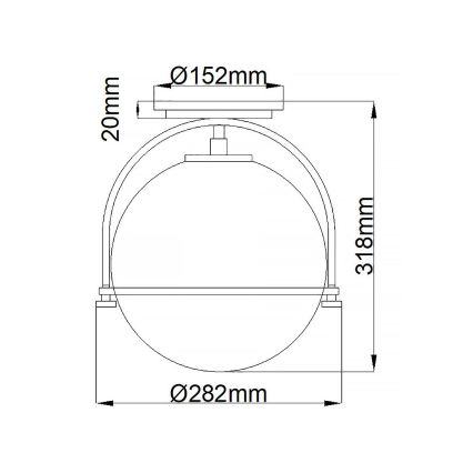 Quintiesse - Taklampa SOMERSET 1xE27/60W/230V Ø 28,2 cm matt krom