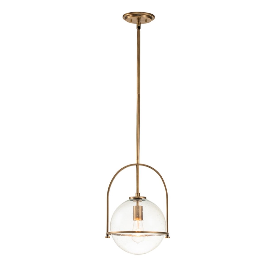 Quintiesse - Takpendel på stång SOMERSET 1xE27/60W/230V Ø 28,9 cm brons