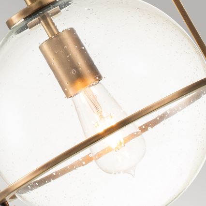 Quintiesse - Takpendel på stång SOMERSET 1xE27/60W/230V Ø 28,9 cm brons