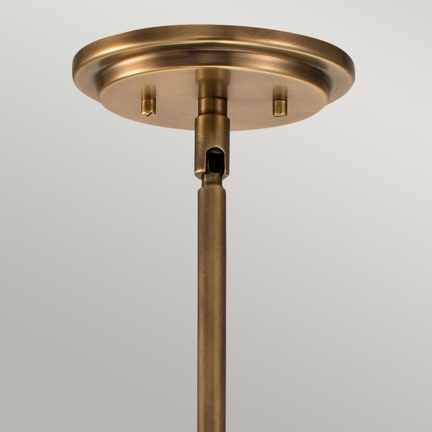 Quintiesse - Takpendel på stång SOMERSET 1xE27/60W/230V Ø 28,9 cm brons