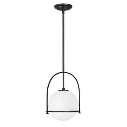 Quintiesse - Takpendel på stång SOMERSET 1xE27/60W/230V Ø 28,9 cm svart