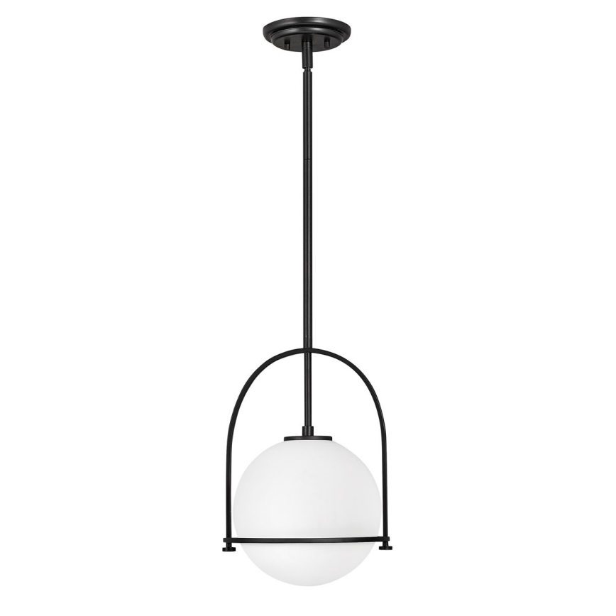 Quintiesse - Takpendel på stång SOMERSET 1xE27/60W/230V Ø 28,9 cm svart
