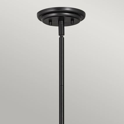 Quintiesse - Takpendel på stång SOMERSET 1xE27/60W/230V Ø 28,9 cm svart