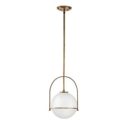 Quintiesse - Taklampa med stång SOMERSET 1xE27/60W/230V Ø 28,9 cm brons