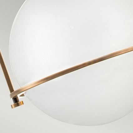 Quintiesse - Taklampa med stång SOMERSET 1xE27/60W/230V Ø 28,9 cm brons