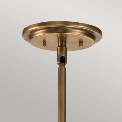 Quintiesse - Taklampa med stång SOMERSET 1xE27/60W/230V Ø 28,9 cm brons