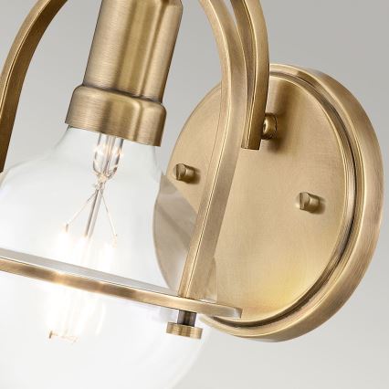 Quintiesse - Vägglampa SOMERSET 1xE27/60W/230V guldfärgad