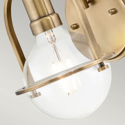 Quintiesse - Vägglampa SOMERSET 1xE27/60W/230V guldfärgad