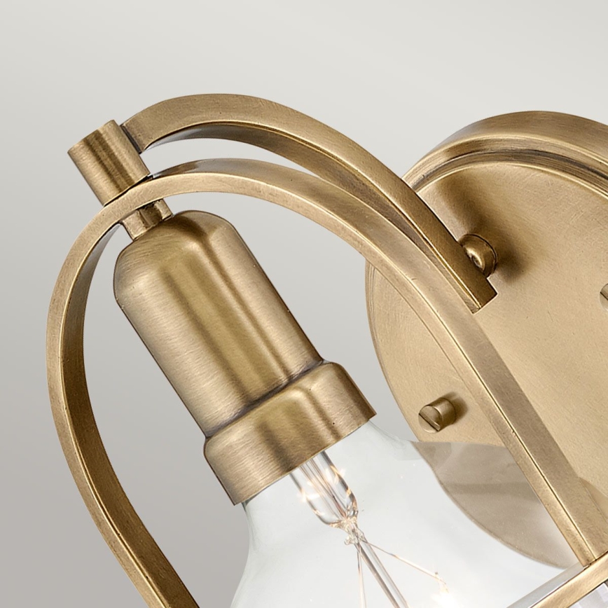 Quintiesse - Vägglampa SOMERSET 1xE27/60W/230V guldfärgad