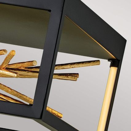 Quintiesse - LED taklampa STYX LED/8W/230V svart/guld