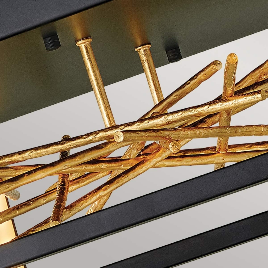 Quintiesse - LED taklampa STYX LED/8W/230V svart/guld