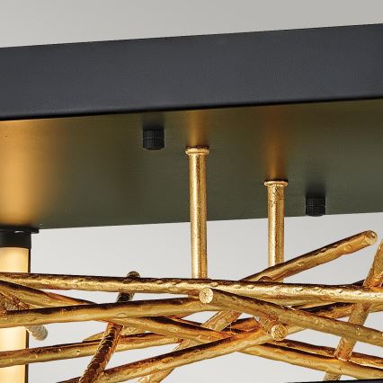 Quintiesse - LED taklampa STYX LED/8W/230V svart/guld