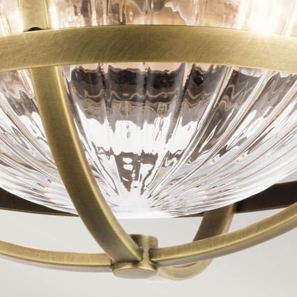 Quintiesse - Taklampa TOLLIS 2xE27/40W/230V Ø 30,5 cm guldig