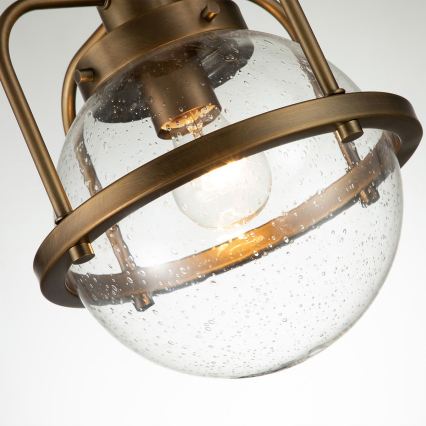 Quintiesse - Utomhuslykta på stolpe TRIOCENT 1xE27/40W/230V Ø 24 cm IP44 brons