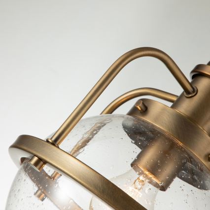 Quintiesse - Utomhuslykta på stolpe TRIOCENT 1xE27/40W/230V Ø 24 cm IP44 brons