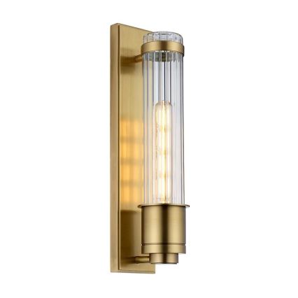 Quintiesse - Badrumsvägglampa WELLINGTON 1xE27/60W/230V IP44 guld