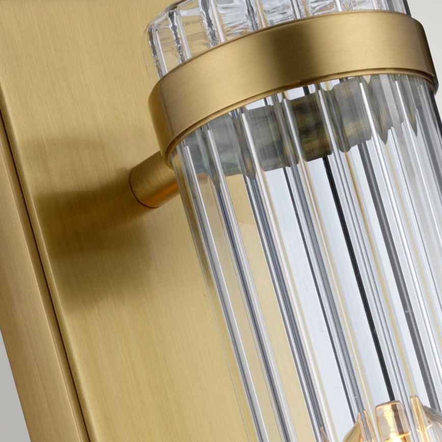 Quintiesse - Badrumsvägglampa WELLINGTON 1xE27/60W/230V IP44 guld