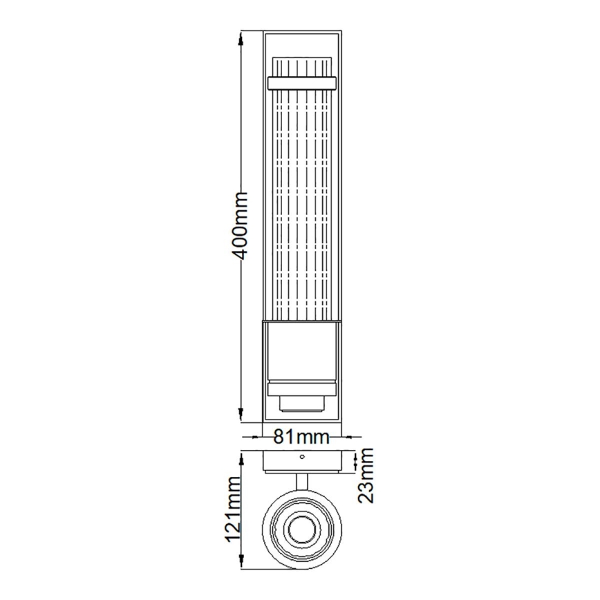 Quintiesse - Badrumsvägglampa WELLINGTON 1xE27/60W/230V IP44 guld