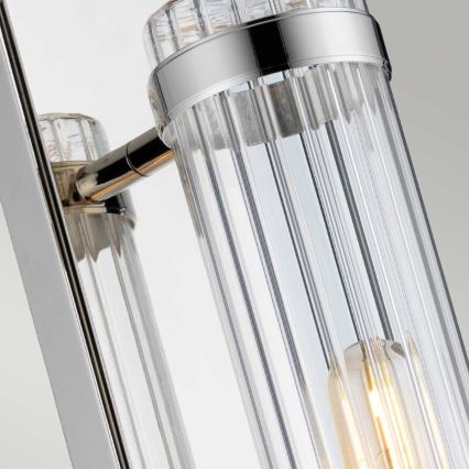 Quintiesse - LED-vägglampa för badrum WELLINGTON 1xE27/7W/230V IP44 blank krom