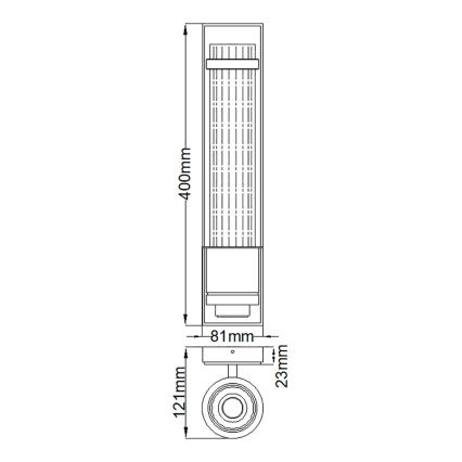 Quintiesse - LED-vägglampa för badrum WELLINGTON 1xE27/7W/230V IP44 blank krom