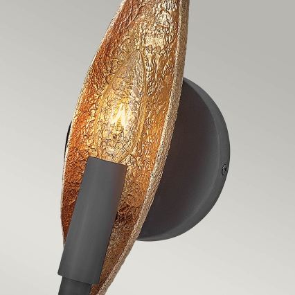 Quintiesse - Vägglampa WILLOW 1xE14/40W/230V guld/svart
