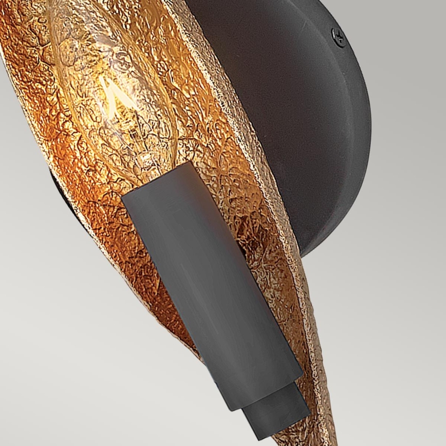 Quintiesse - Vägglampa WILLOW 1xE14/40W/230V guld/svart
