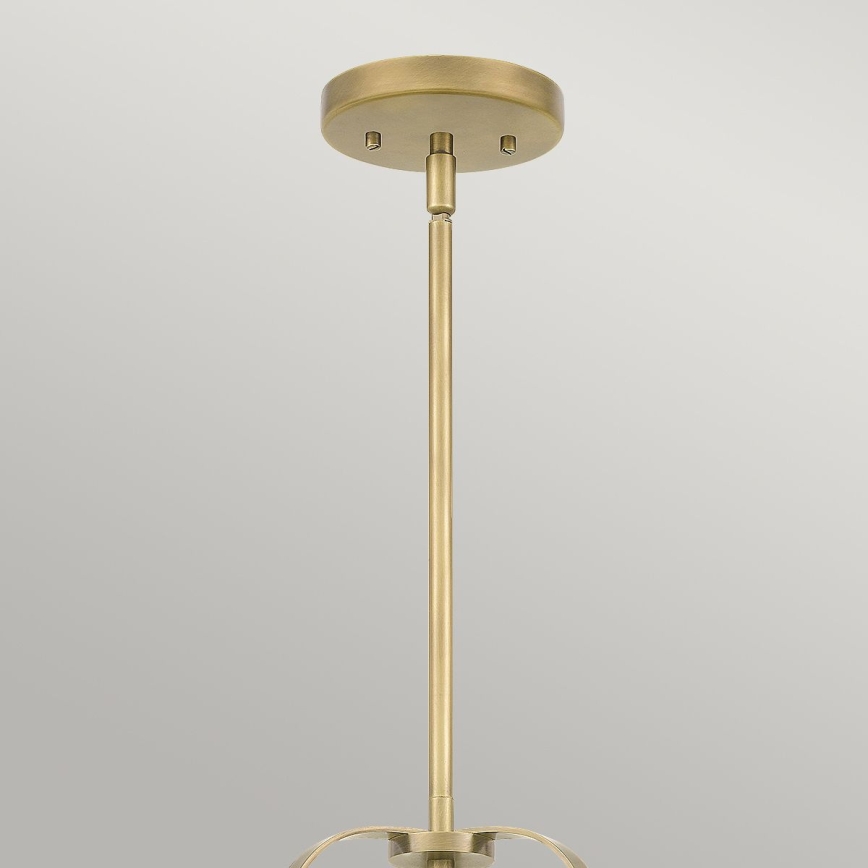 Quintiesse - Taklampa på stång WIMBERLEY 3xE27/60W/230V Ø 35,6 cm, guld