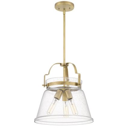 Quintiesse - Taklampa på stång WIMBERLEY 3xE27/60W/230V Ø 35,6 cm, guld