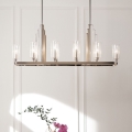 Quintiesse - Stångmonterad taklampa KIMROSE 10xE14/40W/230V matt krom