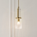 Quintiesse - Stångmonterad taklampa KIMROSE 1xE27/60W/230V Ø 17,8 cm guld