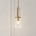 Quintiesse - Stångmonterad taklampa KIMROSE 1xE27/60W/230V Ø 17,8 cm guld