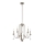 Quintiesse - Taklampa på stång KARLEE 5xE14/60W/230V Ø 61 cm matt krom