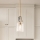 Quintiesse - Taklampa på stång KITNER 1xE27/60W/230V Ø 18 cm guld/svart