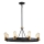 Quintiesse - Taklampa på stång SILAS 8xE27/60W/230V Ø 82,9 cm svart/guld