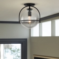 Quintiesse - Taklampa SOMERSET 1xE27/60W/230V Ø 28,2 cm svart