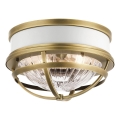 Quintiesse - Taklampa TOLLIS 2xE27/40W/230V Ø 30,5 cm guldig