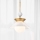 Quintiesse - Takpendel med stång SAUCER M 1xE27/40W/230V Ø 36,6 cm guld