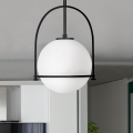 Quintiesse - Takpendel på stång SOMERSET 1xE27/60W/230V Ø 28,9 cm svart