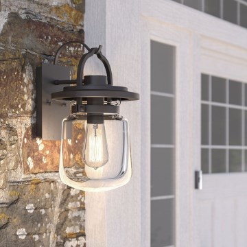 Quintiesse - Utomhus vägglampa LASALLE S 1xE27/60W/230V IP44 brons