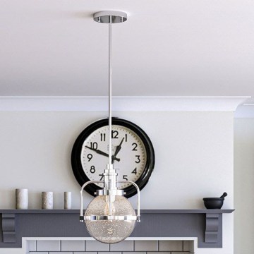 Quintiesse - Utomhuslampa på stav TRIOCENT 1xE27/40W/230V IP44 polerad krom