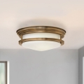 Quintiesse - Utomhustakarmatur HADRIAN 2xE27/40W/230V Ø 30,5 cm IP44, bronsfärgad