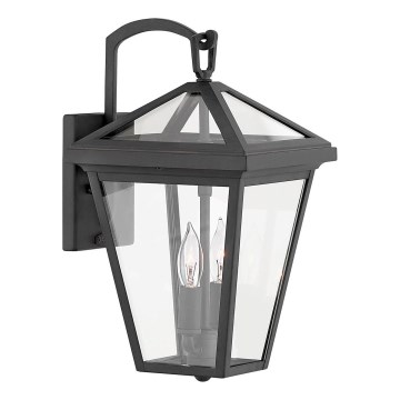 Quintiesse - Utomhusvägglampa ALFORD S 2xE14/40W/230V IP44 svart
