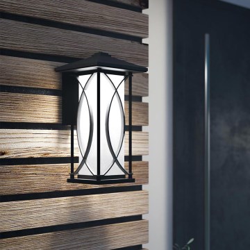 Quintiesse - Utomhusvägglampa ASHBERN M 1xE27/60W/230V IP44 svart