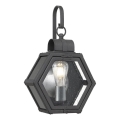 Quintiesse - Utomhusvägglampa HEATH S 1xE27/60W/230V IP44 svart