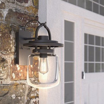 Quintiesse - Utomhusvägglampa LASALLE M 1xE27/60W/230V IP44 brons