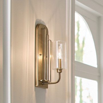 Quintiesse - Vägglampa KIMROSE 1xE14/40W/230V guld